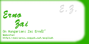 erno zai business card